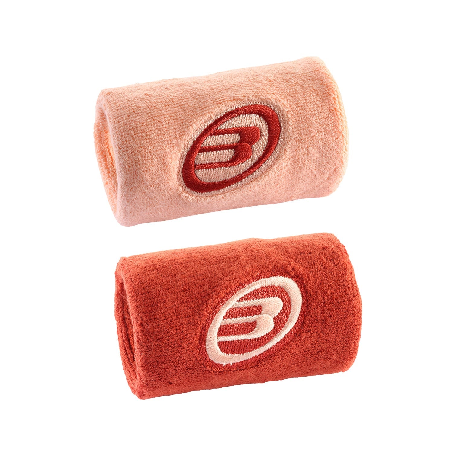 PAR MUÑEQUERAS BULLPADEL NARANJA PASTEL/POMELO MUJER BPMU263