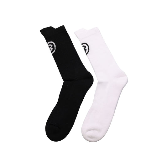 PACK 2 UDS CALCETIN BULLPADEL BLANCO/NEGRO UNISEX BP263