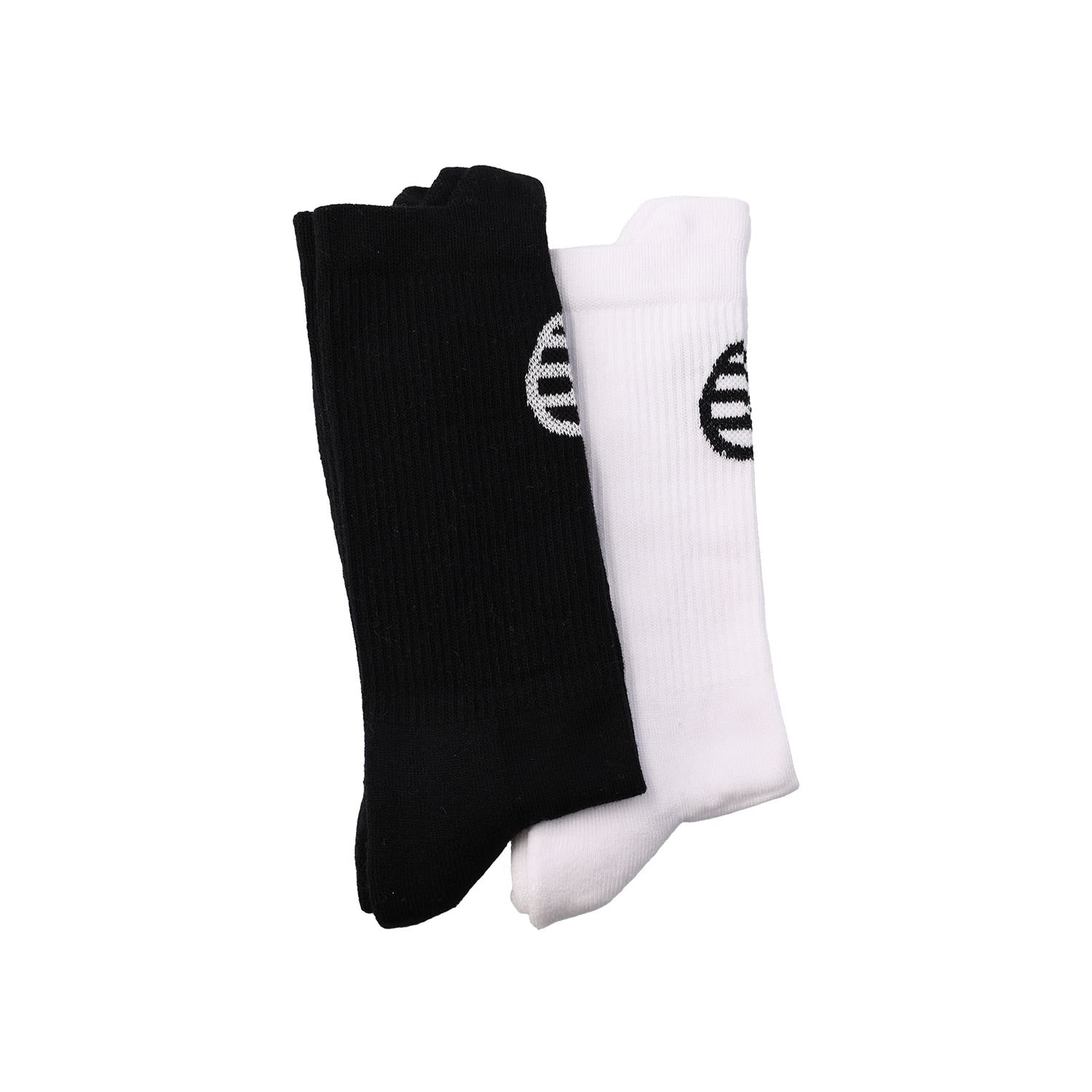 PACK 2 UDS CALCETIN BULLPADEL BLANCO/NEGRO UNISEX BP263