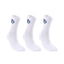 PACK 3 UDS CALCETINES BULLPADEL BP62 BLANCO