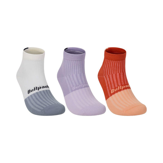 PACK 3 UDS CALCETINES BULLPADEL MULTICOLOR MUJER BP266