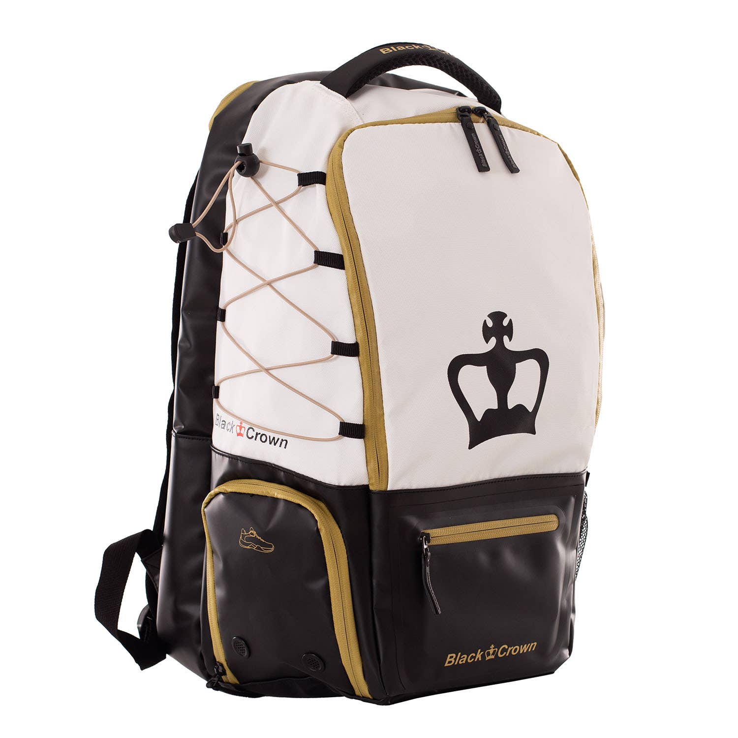 MOCHILA BLACK CROWN RAPTOR V2 BLANCO/DORADO A005990