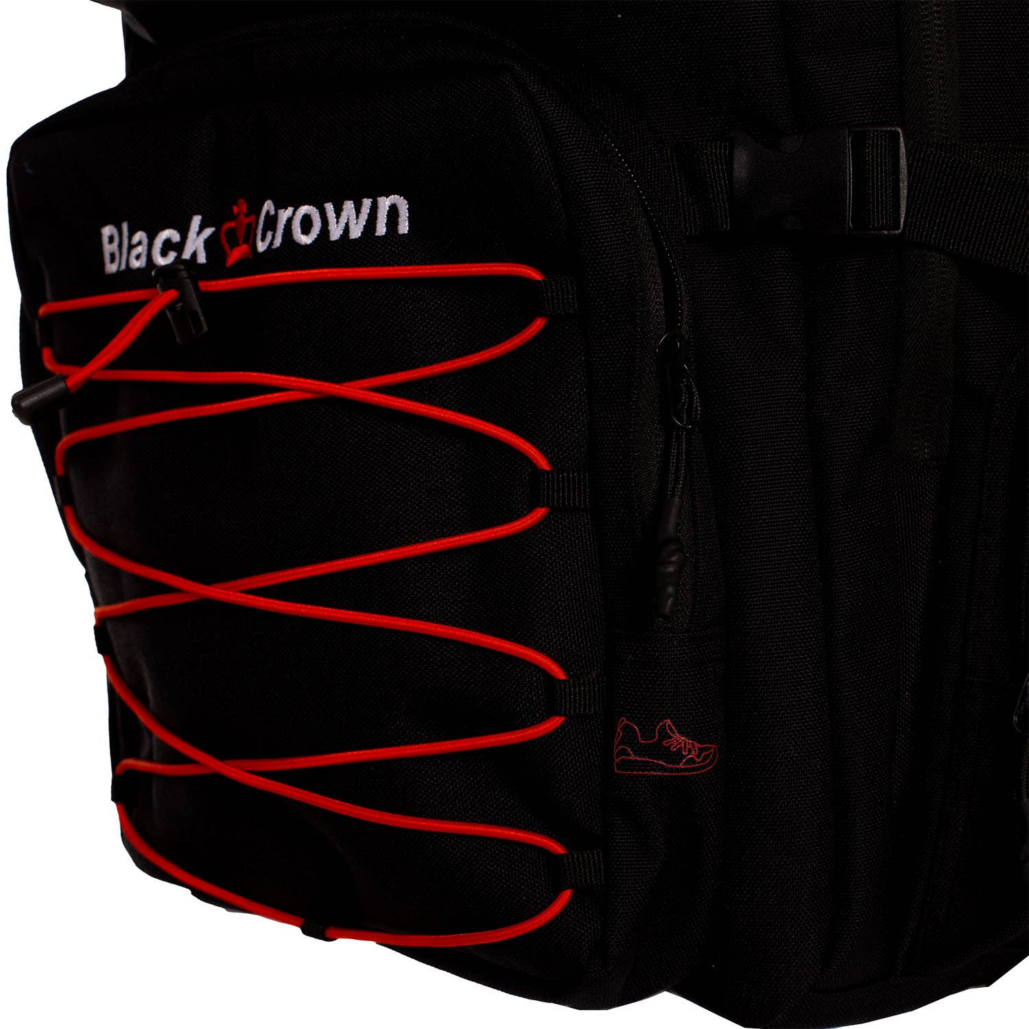 MOCHILA BLACK CROWN SPARTAN NEGRO/ROJO A005989