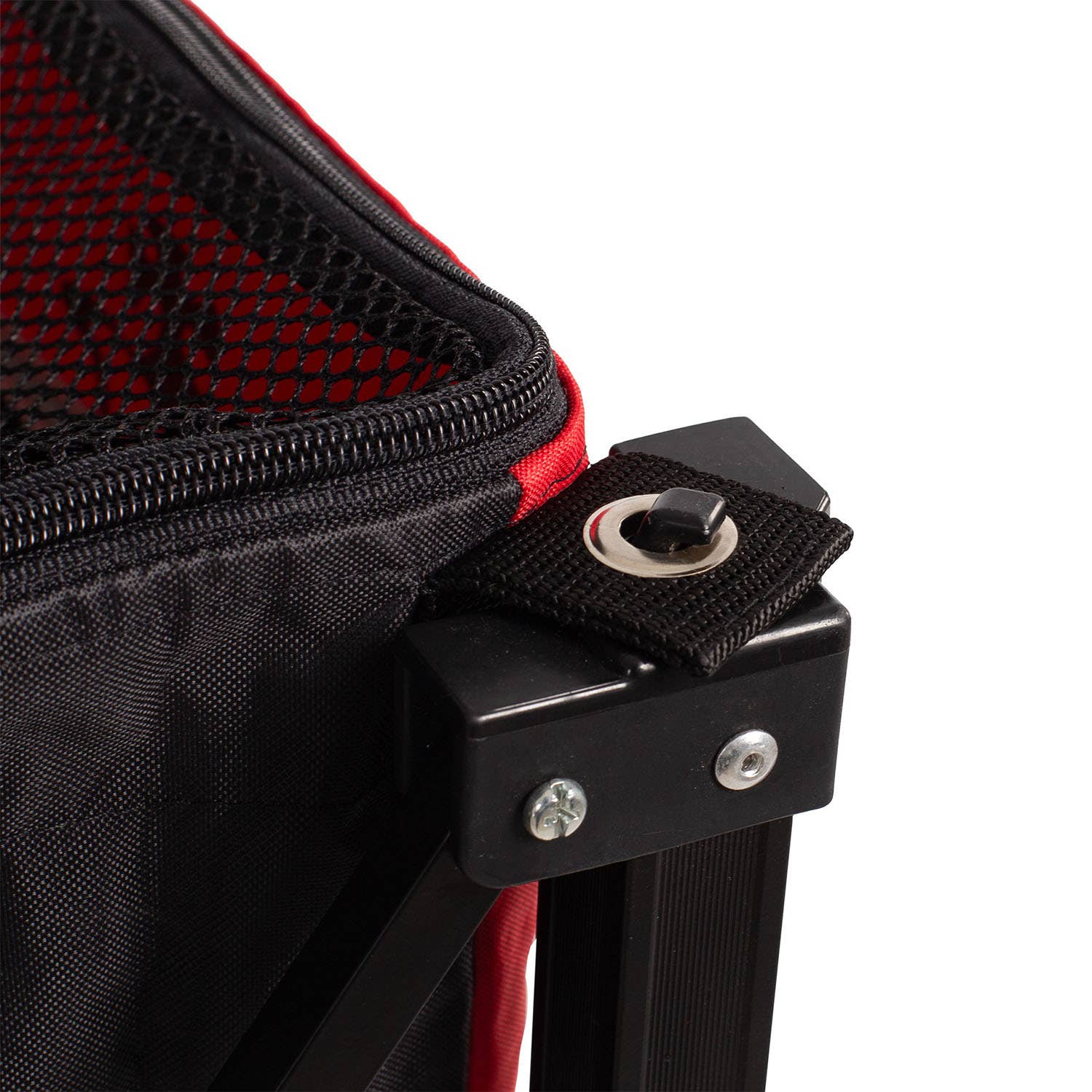 CESTO DE PELOTAS BLACK CROWN ROJO/NEGRO