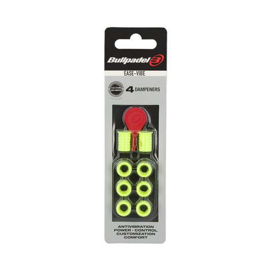 BLISTER (4UDS) ANTIVIBRADOR BULLPADEL EASE VIBE AMARILLO