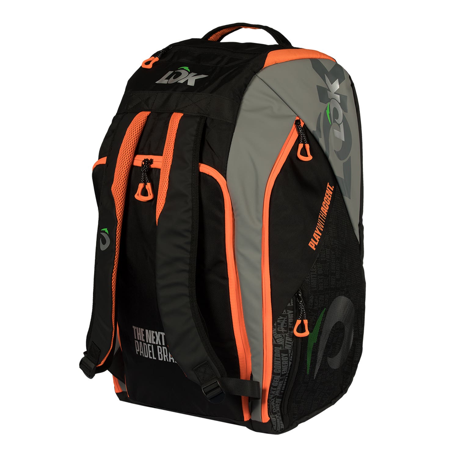 PALETERO LOK MAXX GEN 2 NEGRO/NARANJA LB1PA0U16