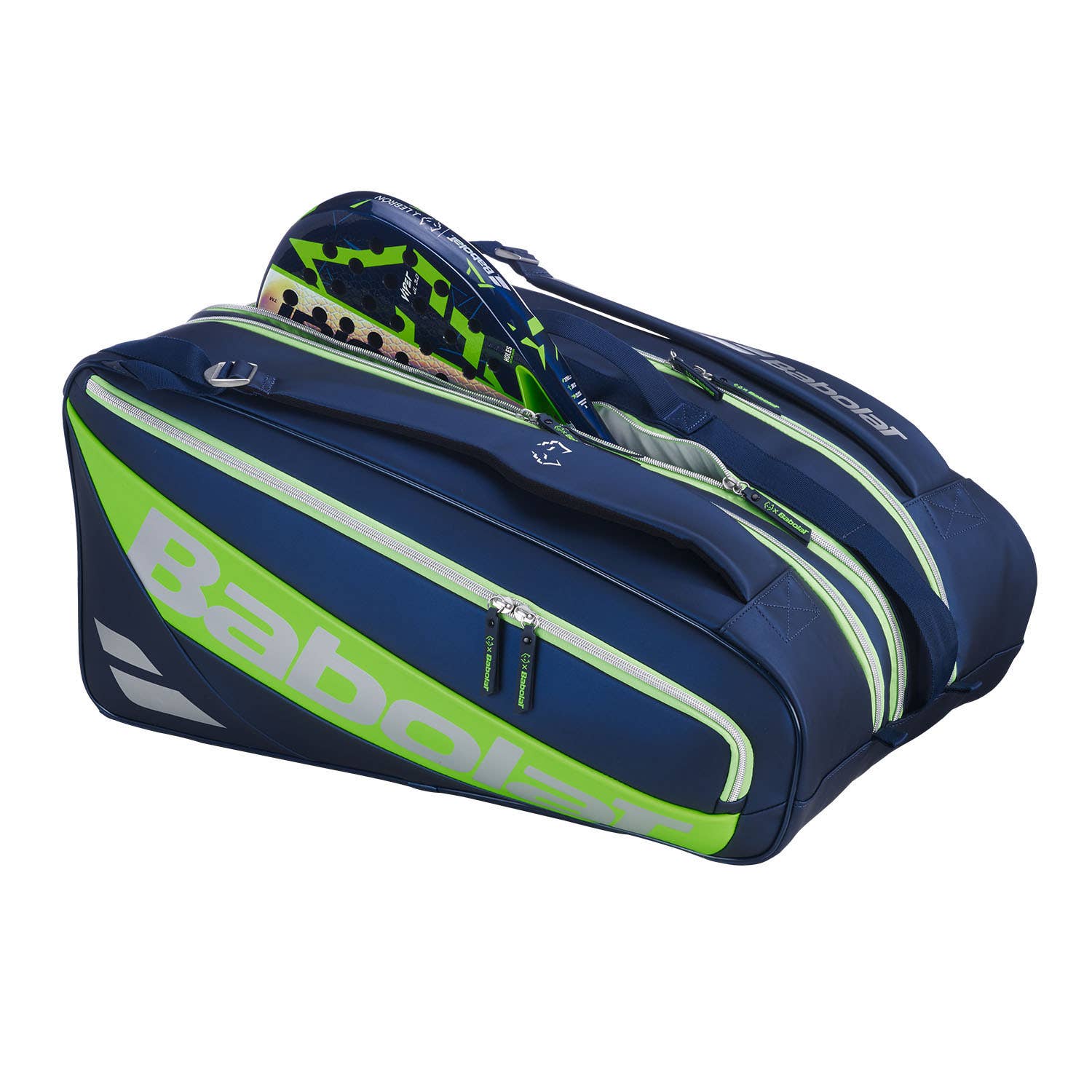 PALETERO BABOLAT RH PROPADEL JUAN LEBRÓN 2 GEN AZUL/VERDE 759025