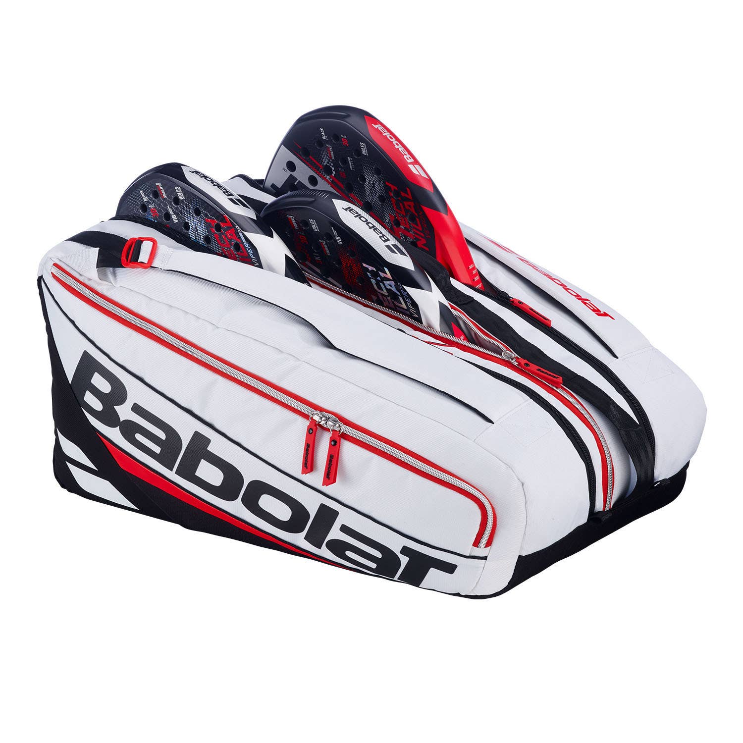 PALETERO BABOLAT RH PROPADEL TECH BLANCO/NEGRO/ROJO