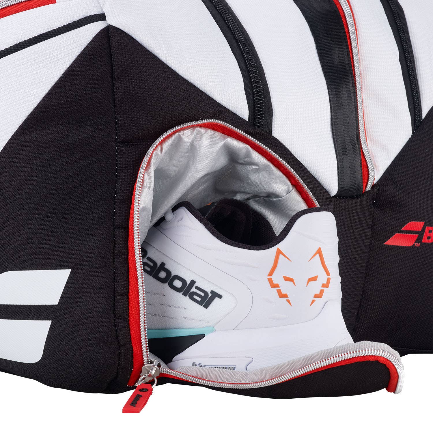 PALETERO BABOLAT RH PROPADEL TECH BLANCO/NEGRO/ROJO