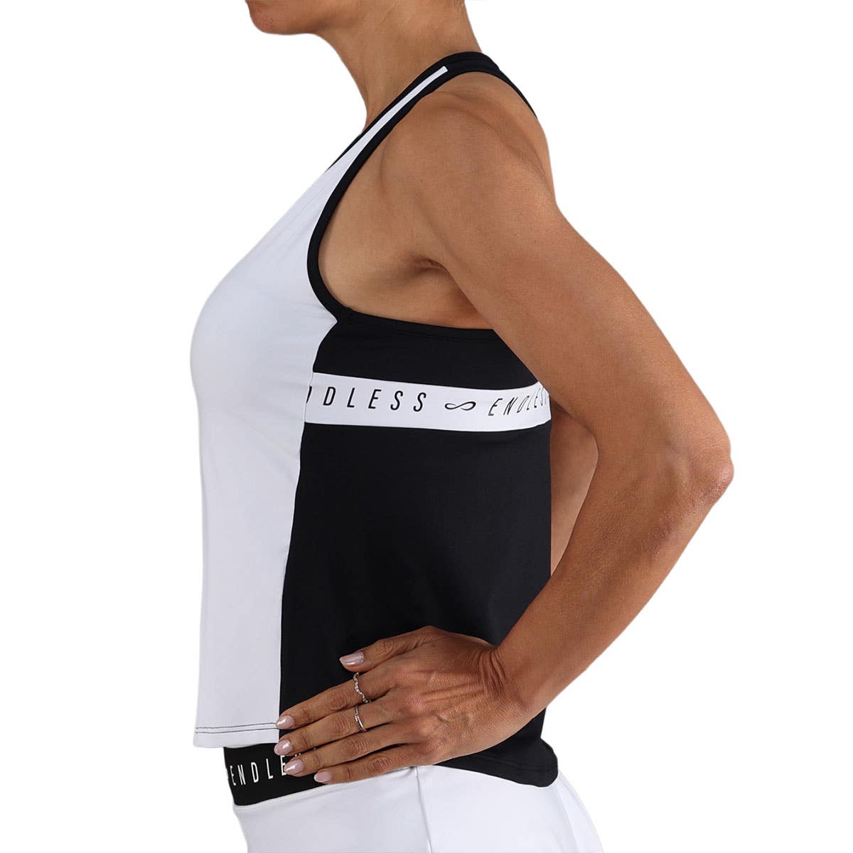 CAMISETA ENDLESS ALLURE MUJER BLANCO/NEGRO
