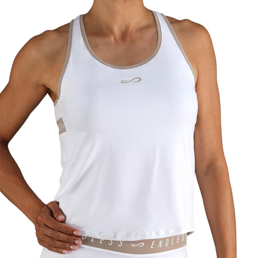 CAMISETA ENDLESS ALLURE MUJER BLANCA/GRIS