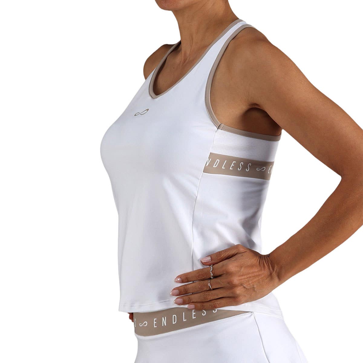 CAMISETA ENDLESS ALLURE MUJER BLANCA/GRIS