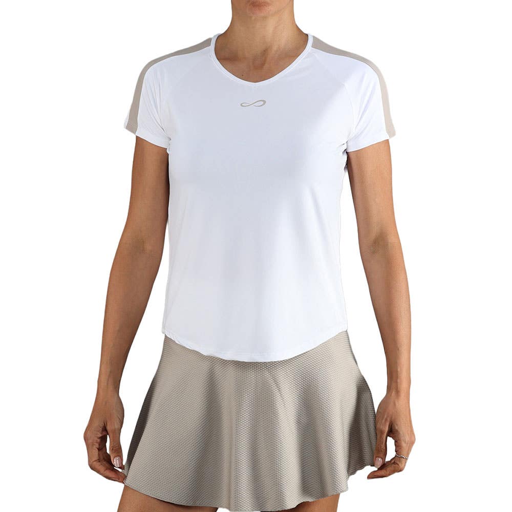 CAMISETA ENDLESS MESH II MUJER BLANCA/GRIS
