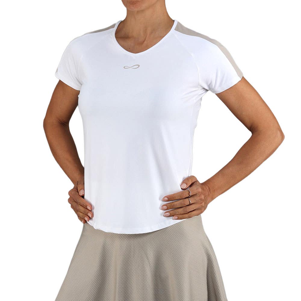CAMISETA ENDLESS MESH II MUJER BLANCA/GRIS