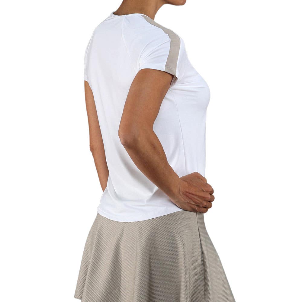 CAMISETA ENDLESS MESH II MUJER BLANCA/GRIS
