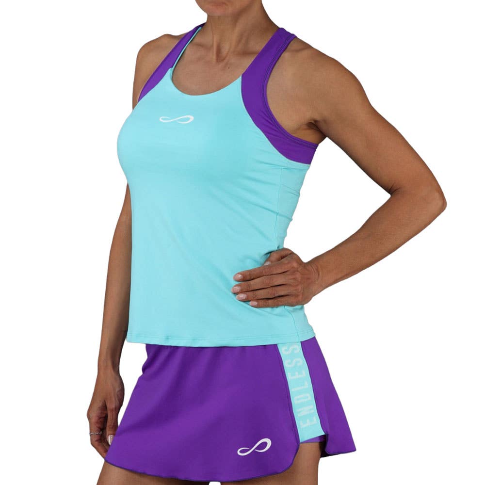 CAMISETA ENDLESS SLAM MUJER AZUL AGUA