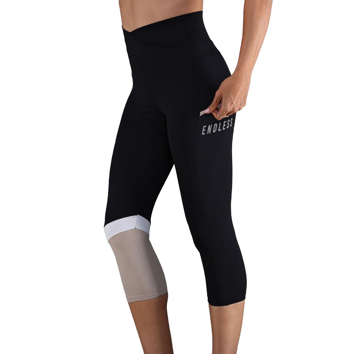 MALLAS ENDLESS LINE POCKET HW 7/8 MUJER NEGRO