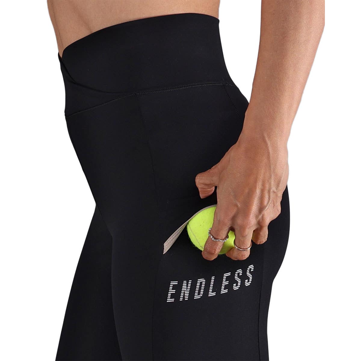 MALLAS ENDLESS LINE POCKET HW 7/8 MUJER NEGRO