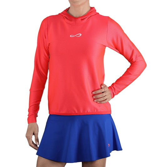 SUDADERA ENDLESS BREATH LINE MUJER ROJO