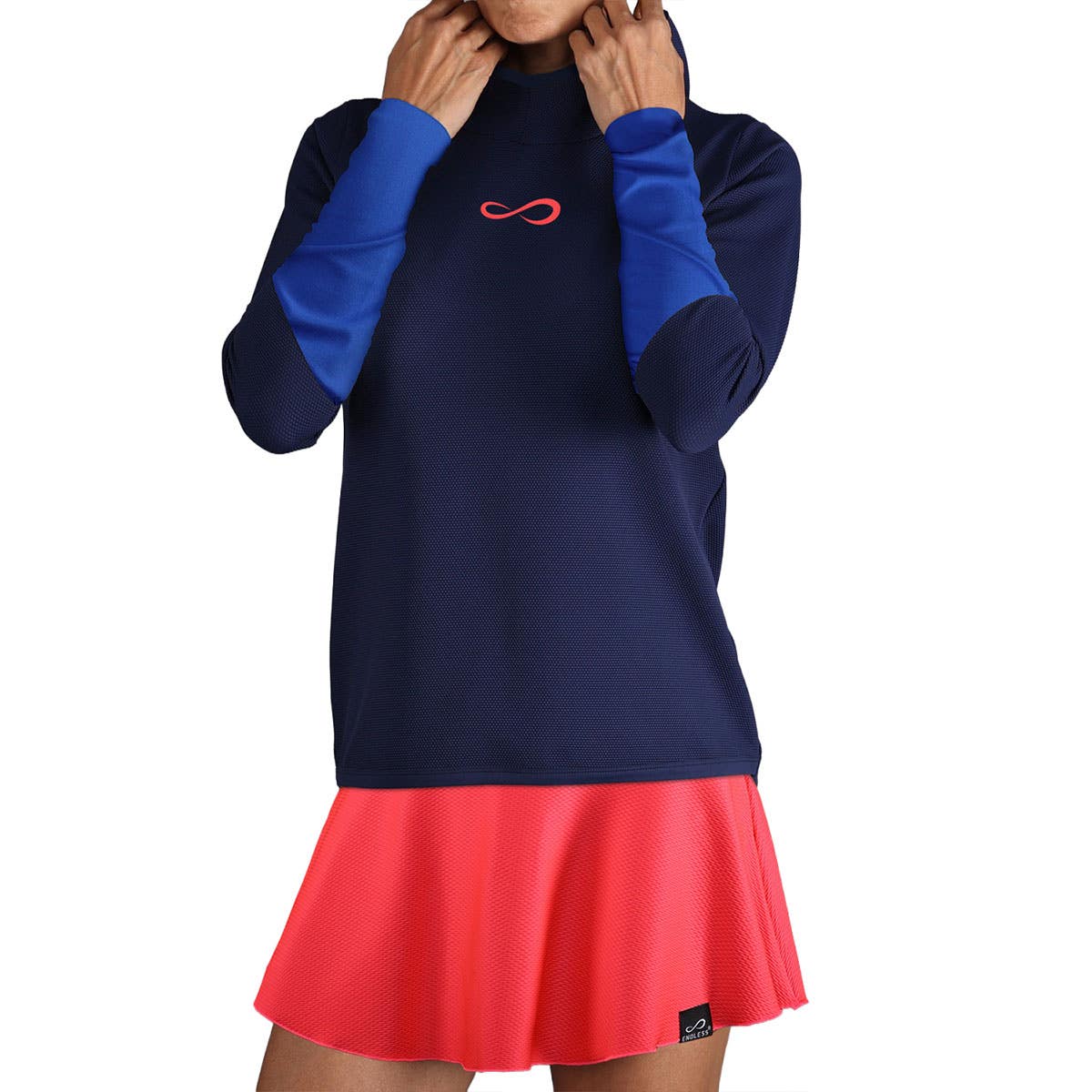 SUDADERA ENDLESS BREATH LINE MUJER AZUL MARINO