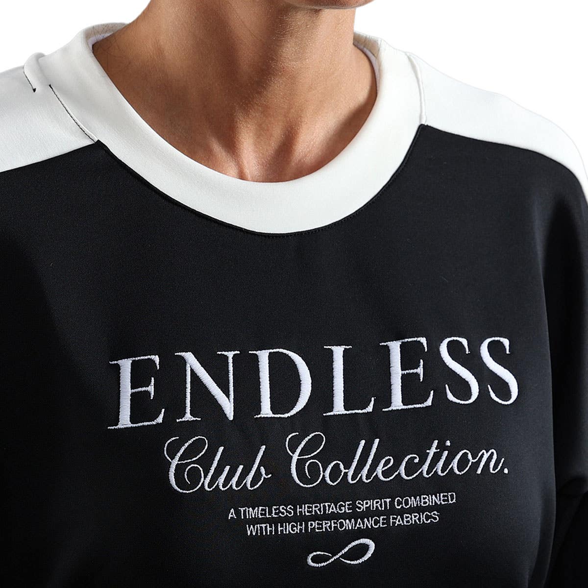 SUDADERA ENDLESS CLUB COLLECTION MUJER NEGRO
