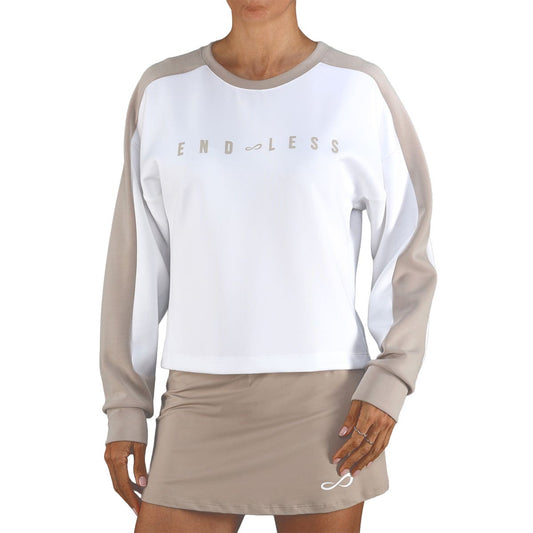 SUDADERA ENDLESS HALO MUJER GRIS/NEGRO