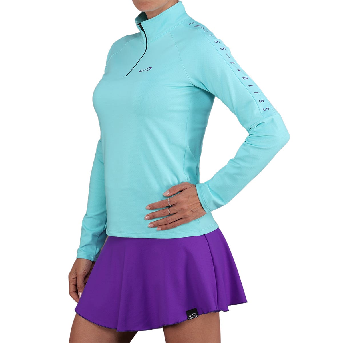SUDADERA ENDLESS KIRSCH II MUJER AZUL AGUA