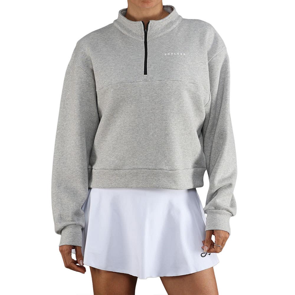 SUDADERA ENDLESS VIBE MUJER GRIS