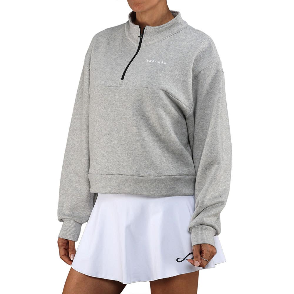 SUDADERA ENDLESS VIBE MUJER GRIS