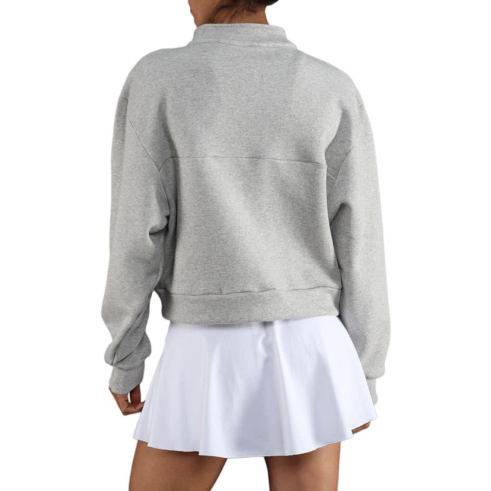 SUDADERA ENDLESS VIBE MUJER GRIS