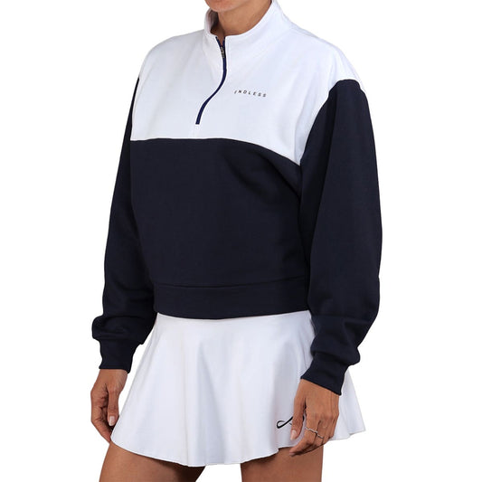 SUDADERA ENDLESS VIBE MUJER BLANCO/AZUL