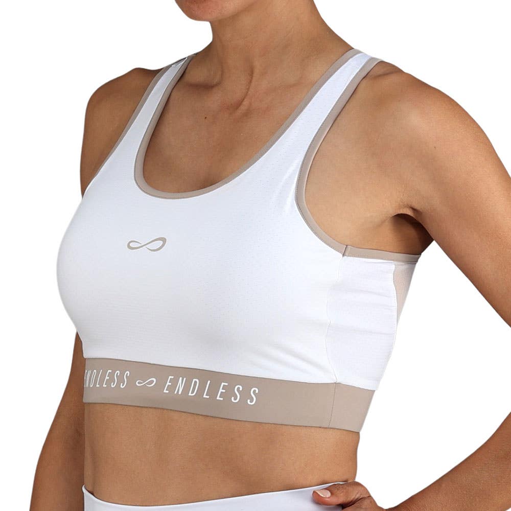 TOP ENDLESS ALLURE MUJER BLANCA/GRIS
