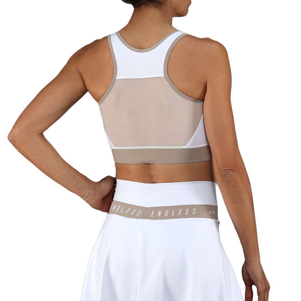 TOP ENDLESS ALLURE MUJER BLANCA/GRIS