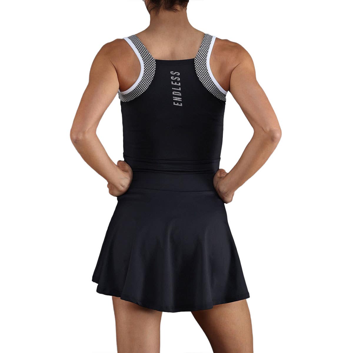 VESTIDO ENDLESS ORBIT MUJER NEGRO