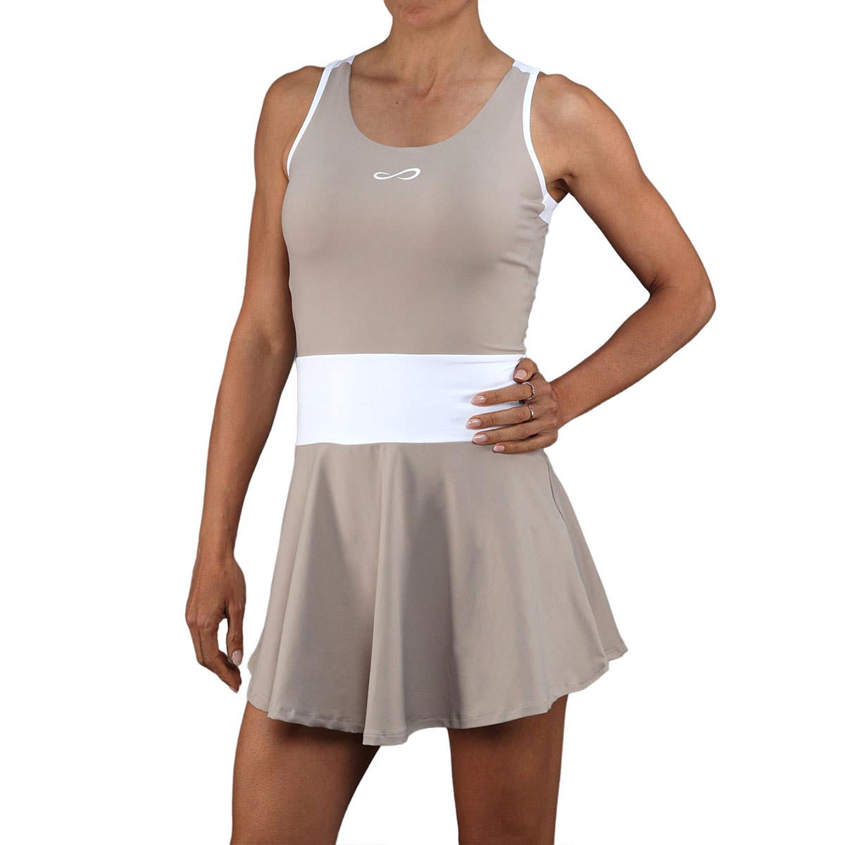 VESTIDO ENDLESS ORBIT MUJER GRIS