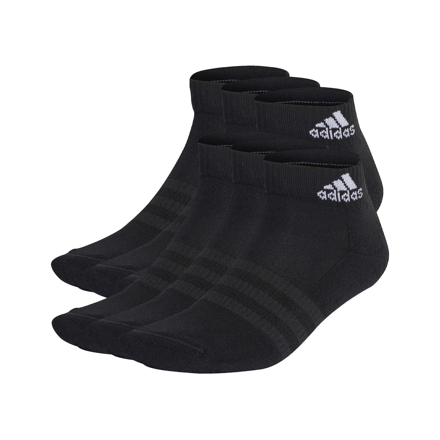 PACK 6 CALCETINES ADIDAS CUSHIONED SPORTSWEAR ANKLE NEGRO/BLANCO