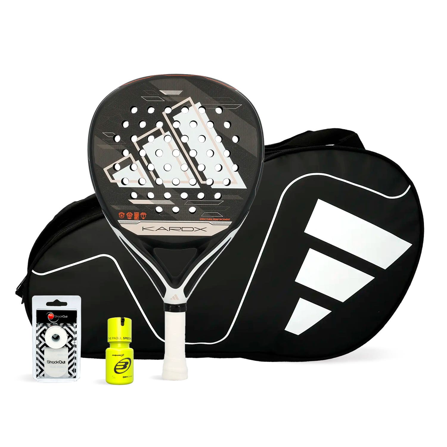 PACK ADIDAS KARDEX PALETERO CARBON CONTROL DRY GRIP
