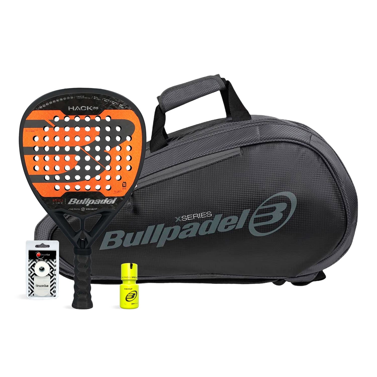 PACK BULLPADEL HACK 03 24 PALETERO AVANT 2 DRY GRIP