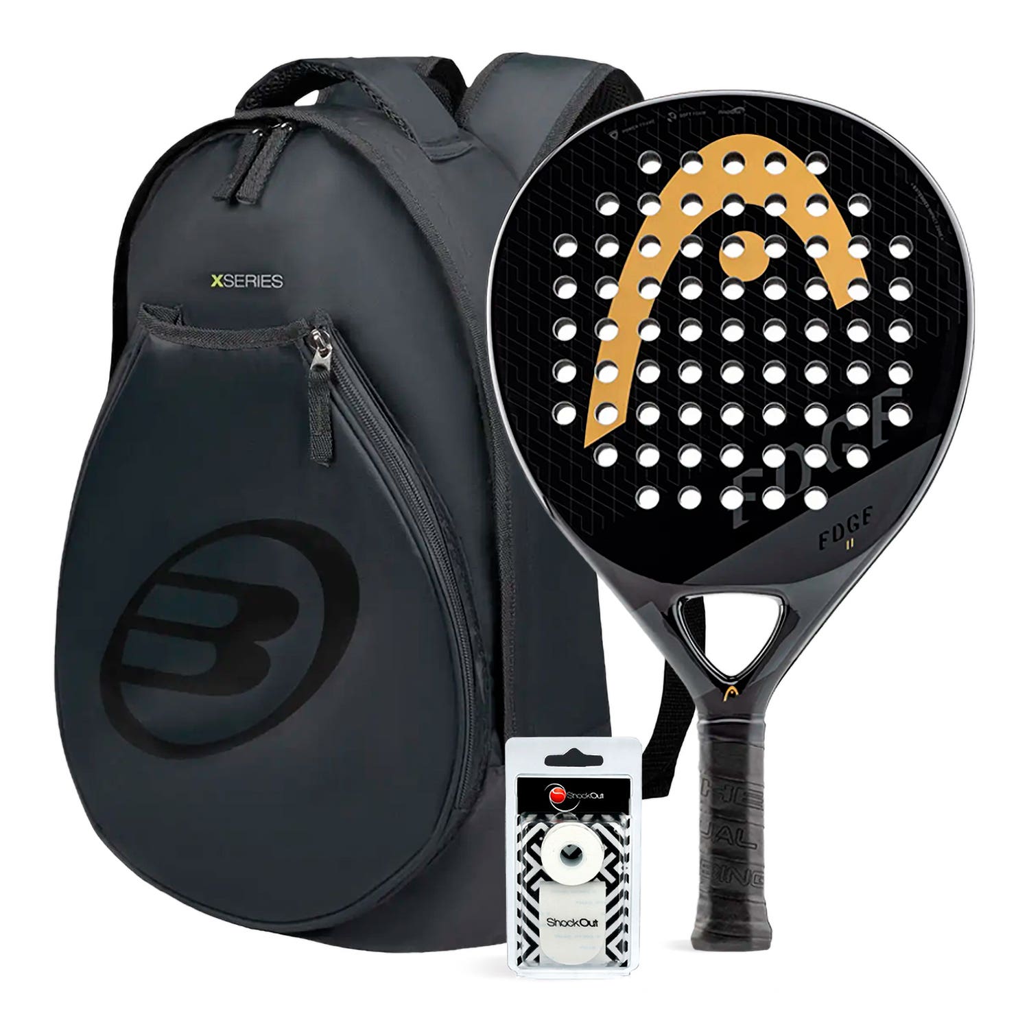 PACK HEAD EDGE 2 BLACK MOCHILA BULLPADEL