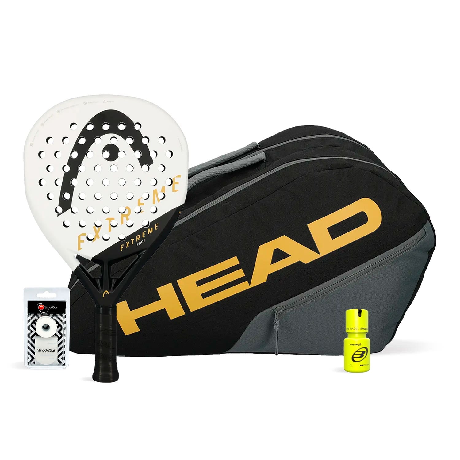 PACK HEAD EDGE EXTREME WHITE PALETERO EDGE DRY GRIP
