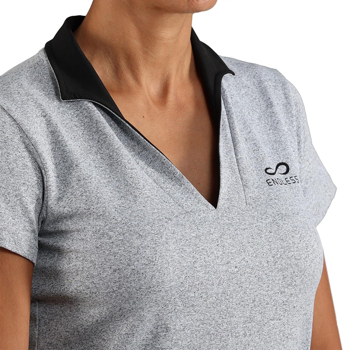 POLO ENDLESS ONYX SLEEVES MUJER GRIS