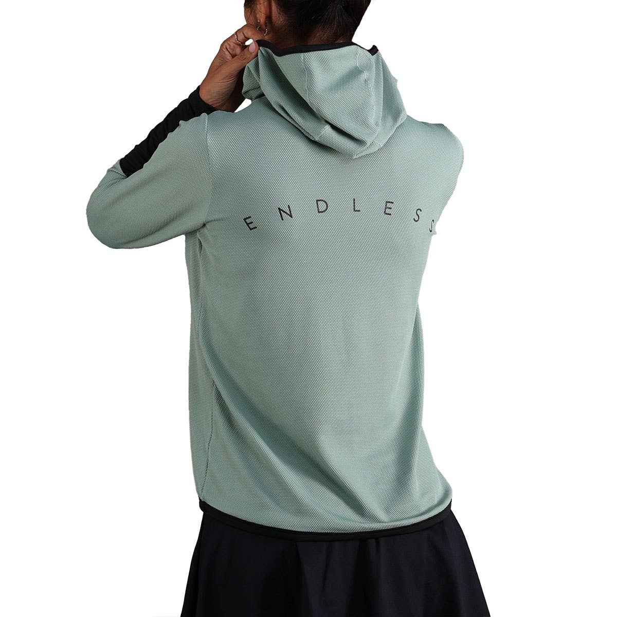 SUDADERA ENDLESS BREATH LINE MUJER VERDE CLARO
