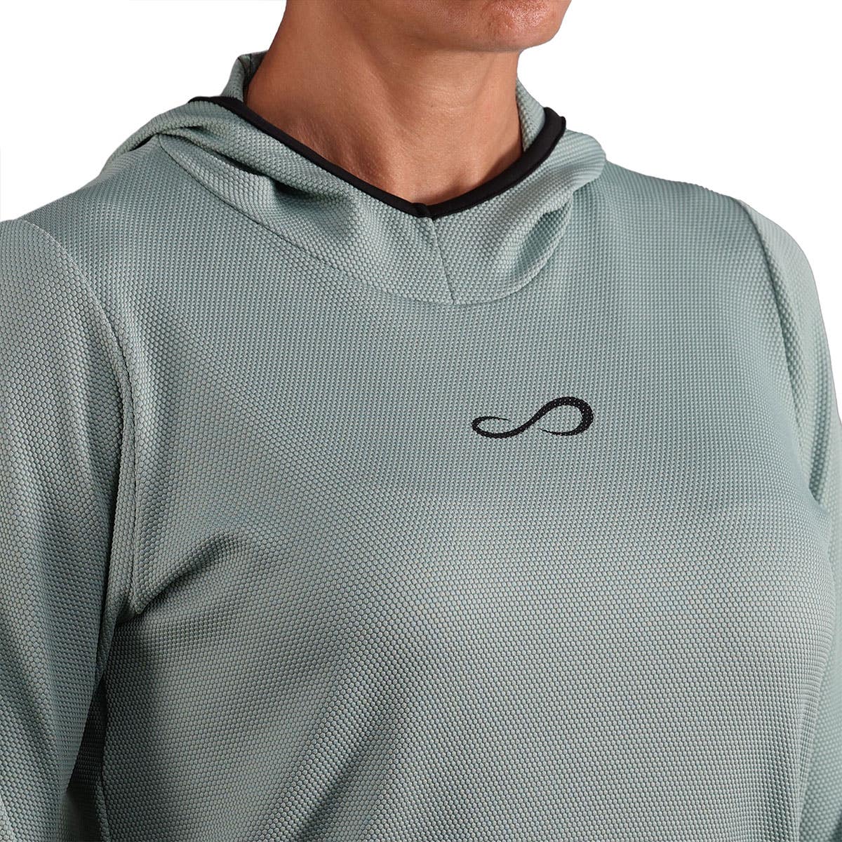 SUDADERA ENDLESS BREATH LINE MUJER VERDE CLARO