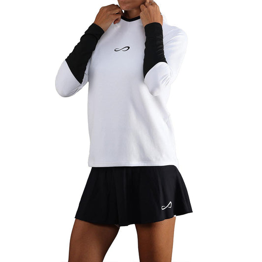 SUDADERA ENDLESS BREATH LINE MUJER BLANCO/NEGRO