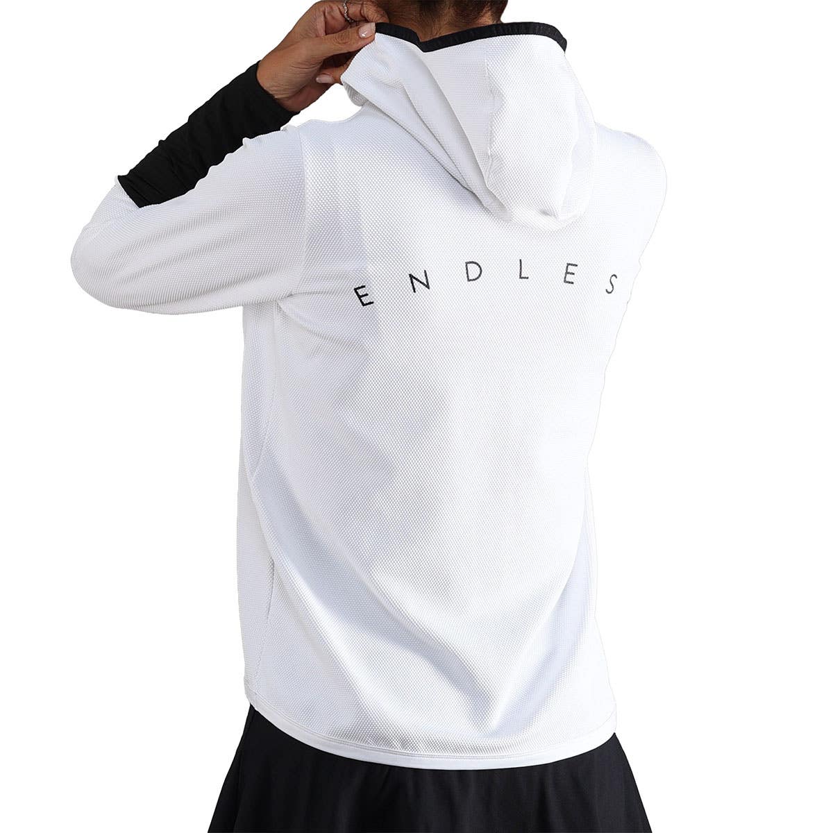 SUDADERA ENDLESS BREATH LINE MUJER BLANCO/NEGRO