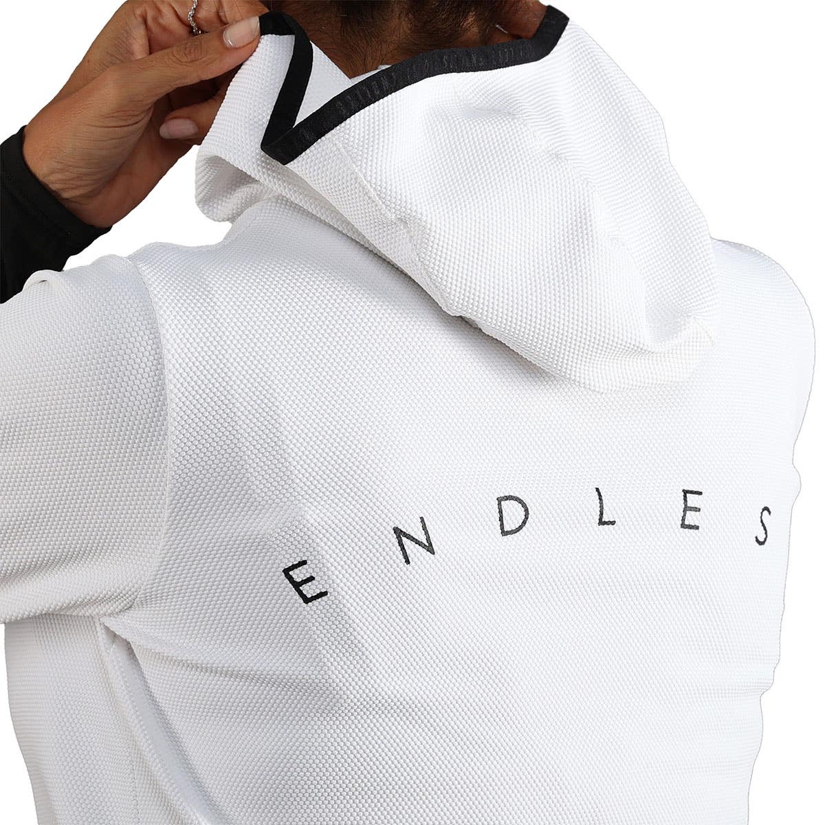 SUDADERA ENDLESS BREATH LINE MUJER BLANCO/NEGRO