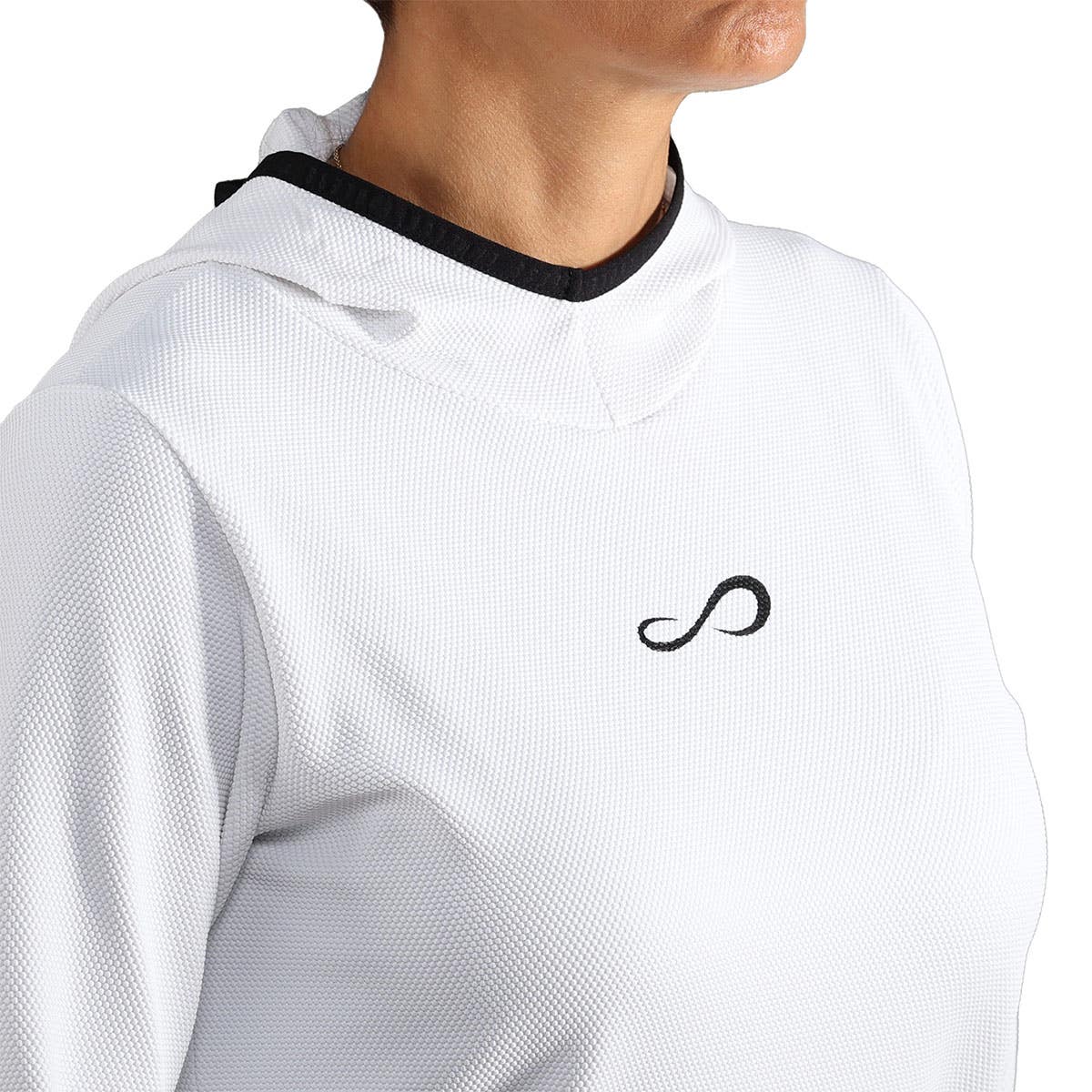SUDADERA ENDLESS BREATH LINE MUJER BLANCO/NEGRO