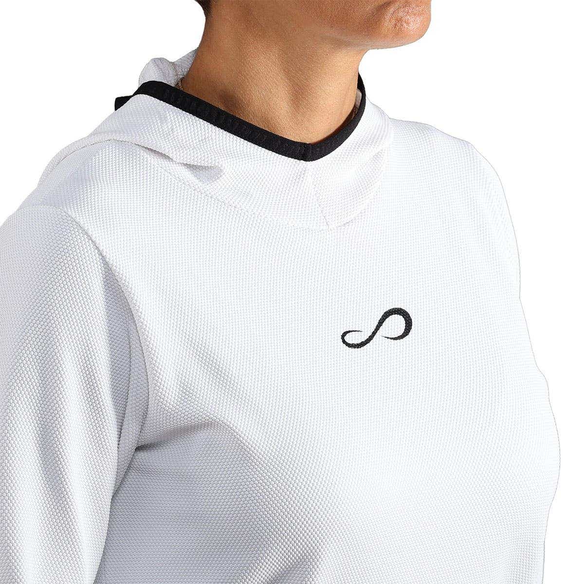 SUDADERA ENDLESS BREATH LINE MUJER BLANCO/NEGRO