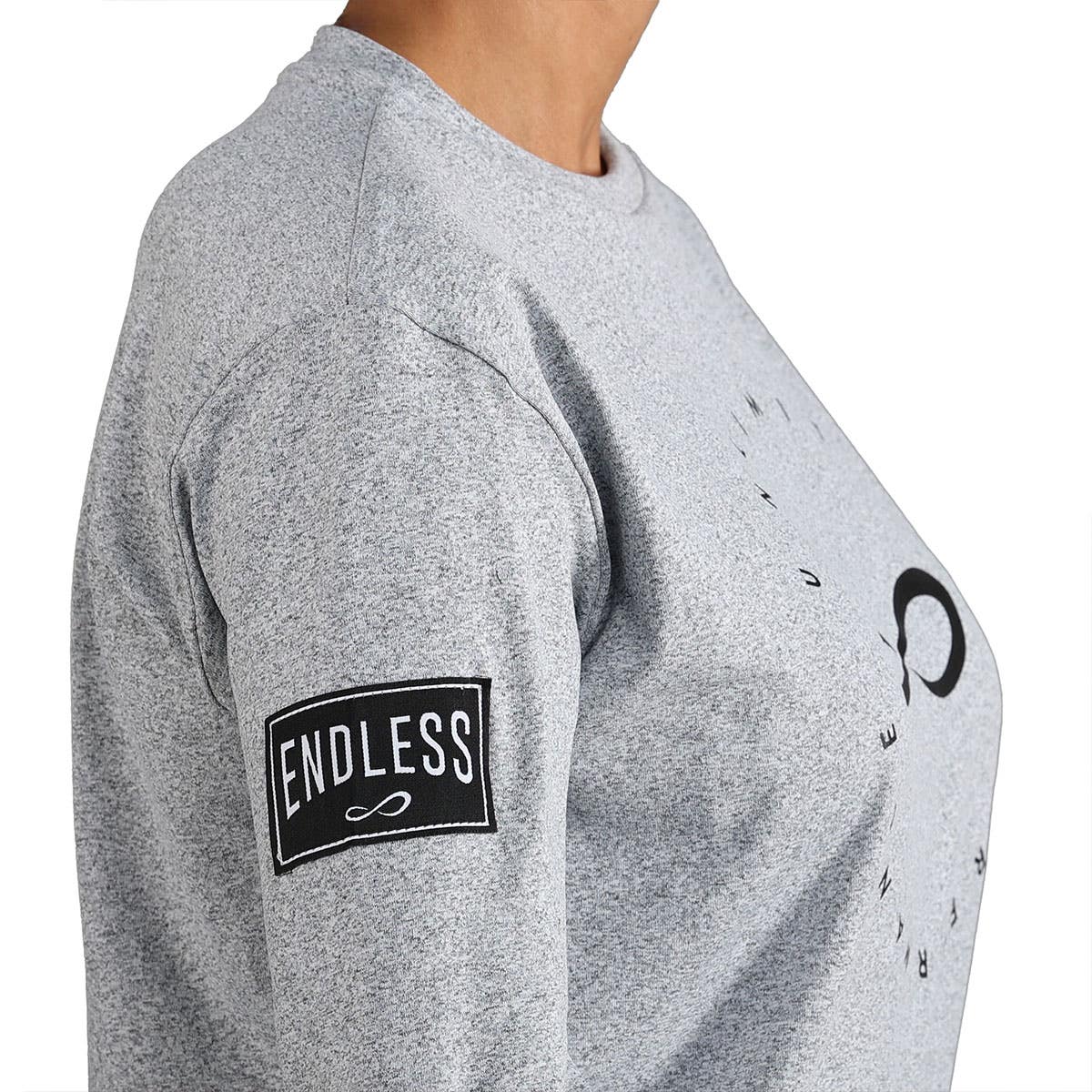 SUDADERA ENDLESS INNER TECH MUJER BLANCA/GRIS