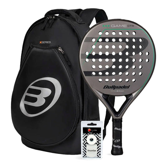 PACK BULLPADEL GAME CTR GRIS MOCHILA TOUR NEGRO